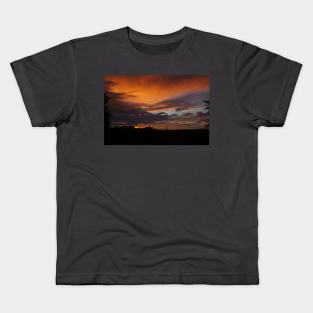 Tangerine Sunset Kids T-Shirt